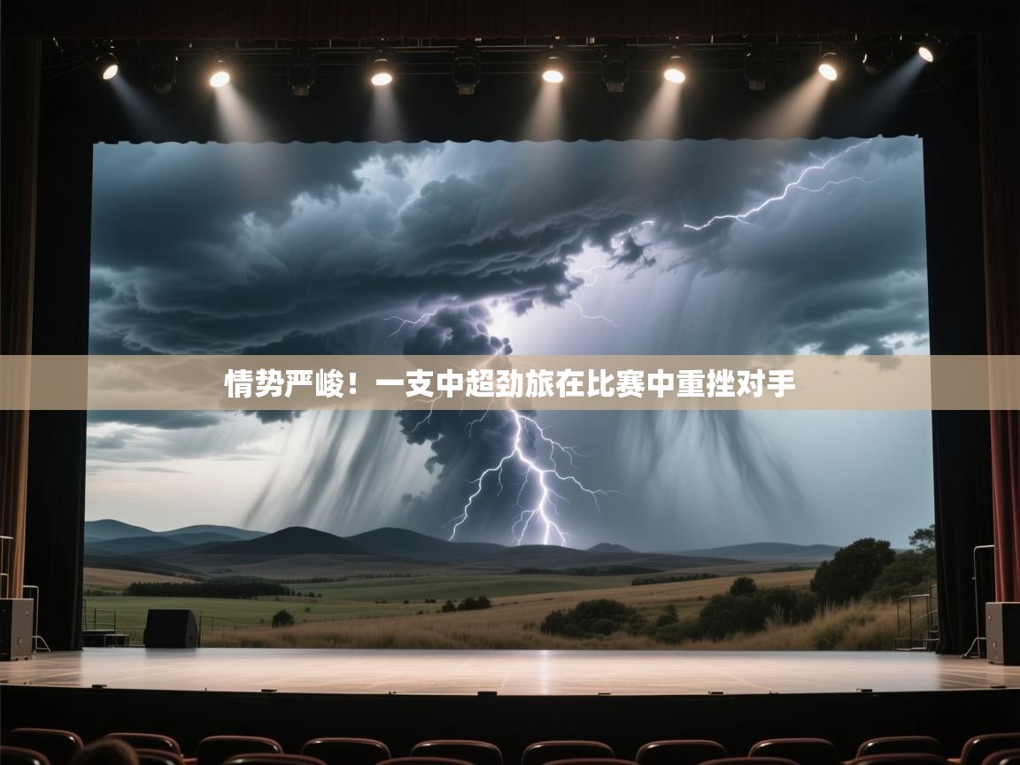 情势严峻！一支中超劲旅在比赛中重挫对手  第1张